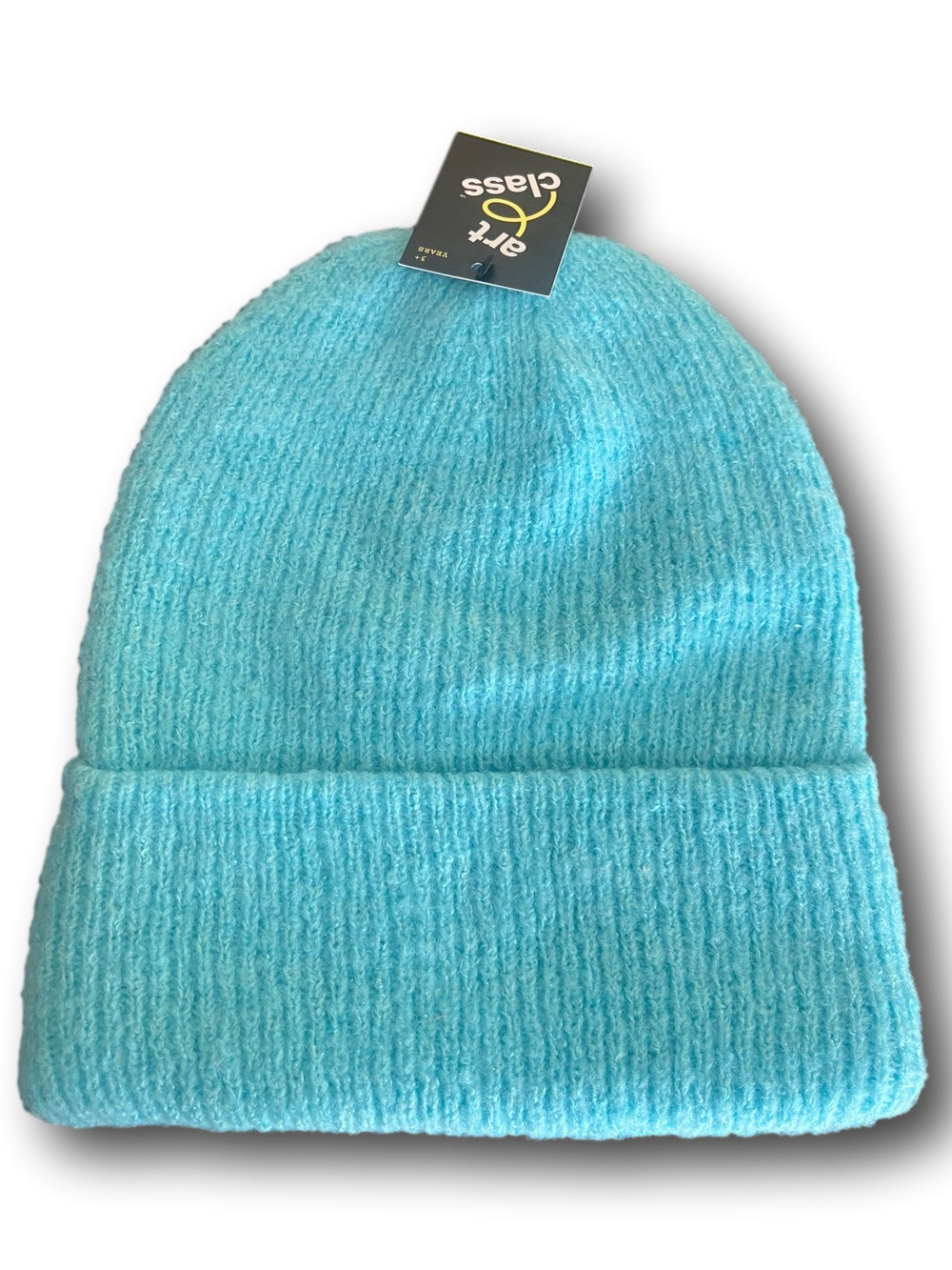 🇺🇸Kids Cozy Ribbed Knit acrylic Beanie - Light Blue